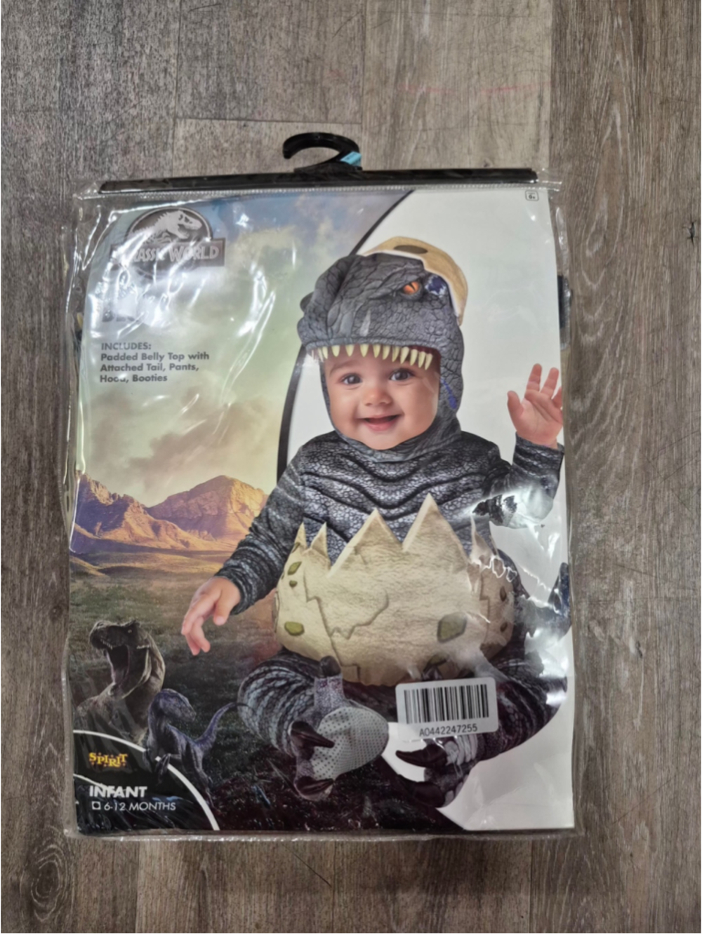Baby Blue the Velociraptor Egg Costume - Jurassic World 6-12